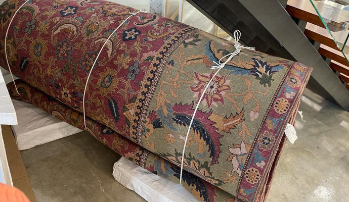 Rug ready to drop-off