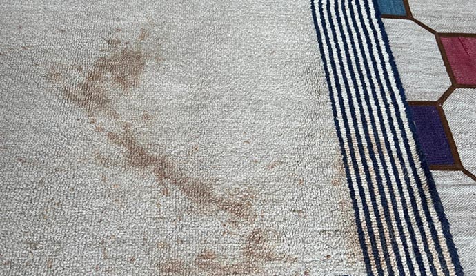 rug blot spills